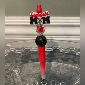Homemade Beadable Lacrosse Mom Pen